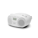Roberts Zoombox FM CD / FM & AM Radio — White (Model ZOOMBOXFMW)