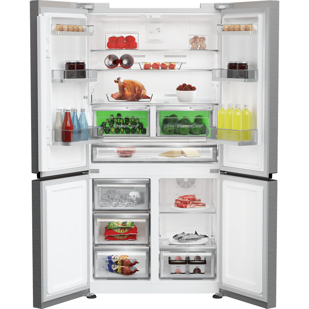 Blomberg KQD114VPX 4-Door Fridge Freezer Stainless Steel view 2