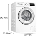 Bosch Series 4 Washing machine, Front Loader 9kg 1400 rpm - White | WAN28259GB Bosch Washing Machine Lallys Electrical Ireland