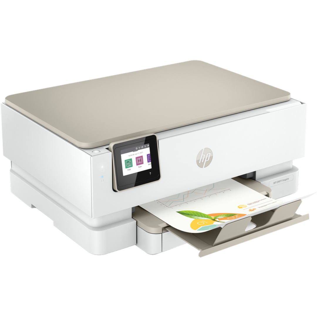 "Hp ENVY Inspire 7220e All-in-One Wireless Colour Printer | 3 Months Free Instant Ink with HP+ | White | 2-sided printing | Touchscreen | Self-healing Wi-Fi | 242P6B#687 " HP Lallys Electrical Ireland
