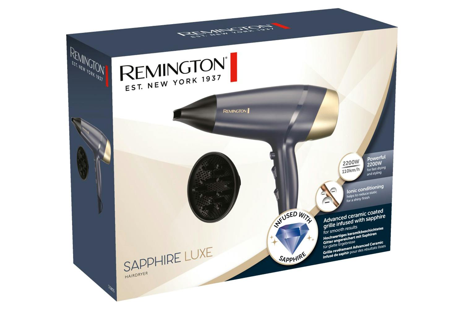Remington Sapphire Luxe Hair Dryer | D5805