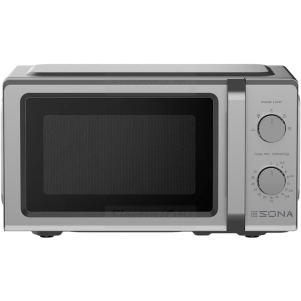 Sona 20 Litre 700W Manual Microwave - Silver - 980612 | Lally's Electrical Dundalk