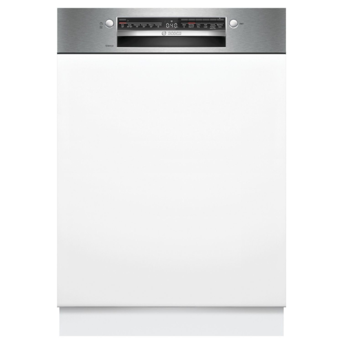Bosch Series 2 60cm Semi Integrated Dishwasher - Brushed Steel - SMI2HTS06G | Lally's Electrical Dundalk