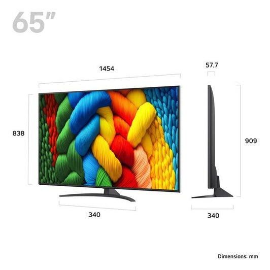LG Nano81 65" 4K UHD NanoCell Smart TV | 65NANO81A6A.AEK LG TV Lallys Electrical Ireland