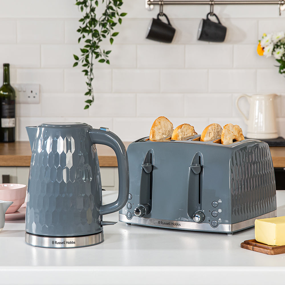 Russell Hobbs Honeycomb 4 Slice Toaster - Grey - 26073 | Lally's Electrical Dundalk - image 5