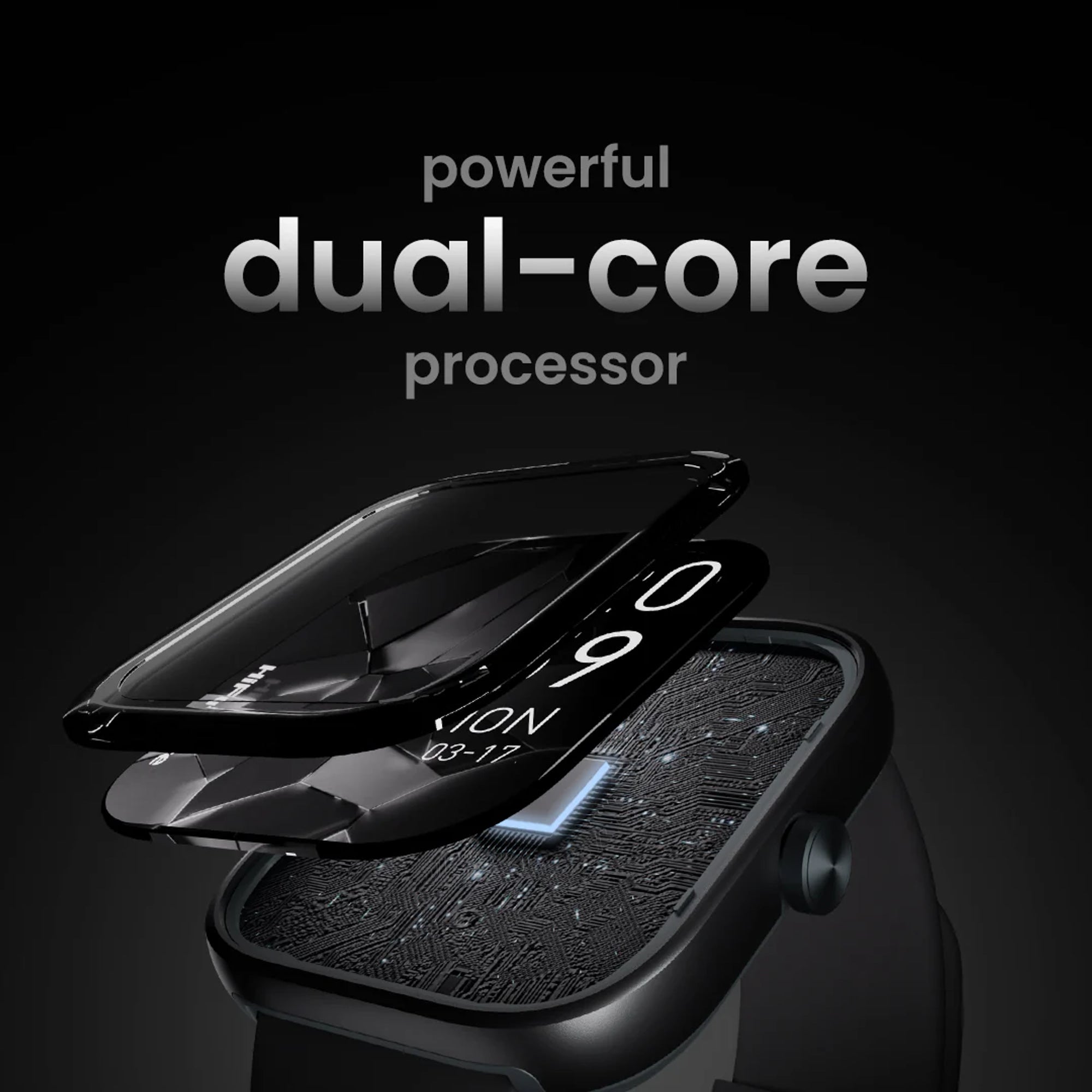 HiFuture Lume Smart Watch 1.85" Display | Silver