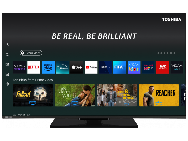 Toshiba 43 Inch QLED 4K Smart TV | 43QV3F63DB