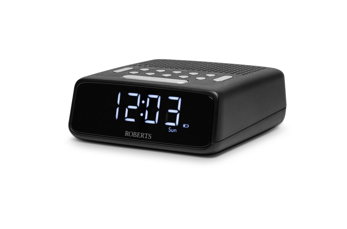 Roberts Ortus FM Alarm Clock Radio Black | ORTUSFMBK product view