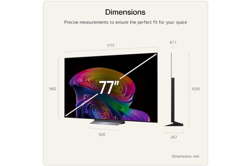 LG 77-inch C6-series 4K Ultra HD Smart TV | OLED77C64LA.AEI