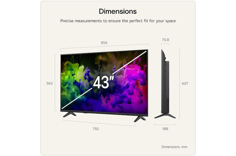LG 43-inch 4K QNED Smart TV | 43QNED7EB3C.AEI