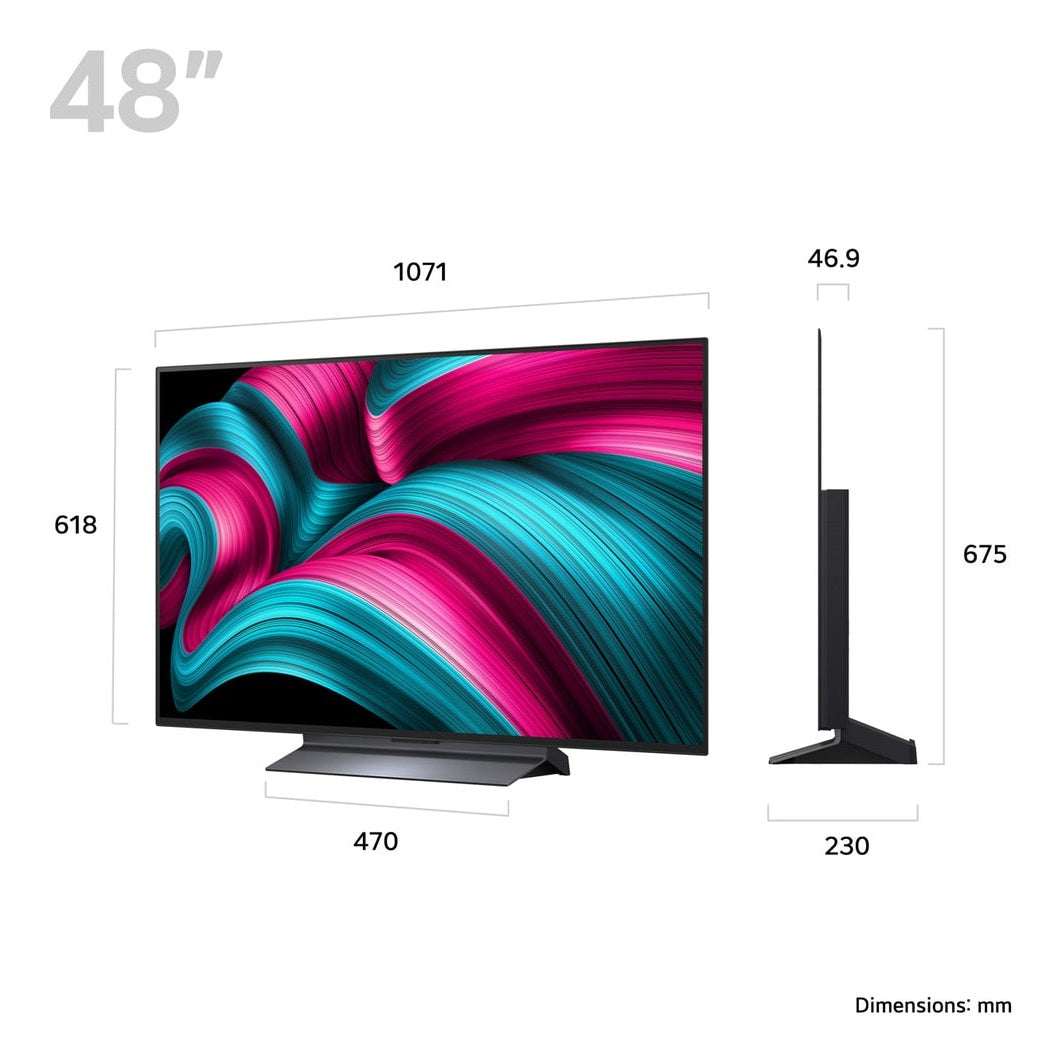 LG OLED AI 48" 4K HDR Smart TV | OLED48C54LA.AEK LG TV Lallys Electrical Ireland