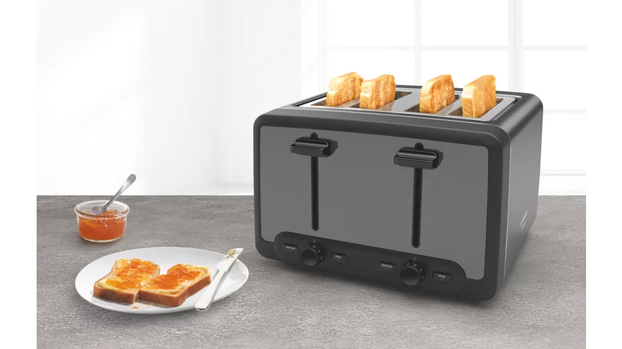 Bosch DesignLine Graphite 4 Slice Toaster | TAT5P445GB