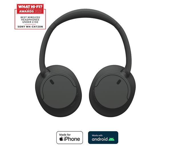 Sony Noise Cancelling Wireless Bluetooth Headphones Black | WHCH720NBCE7