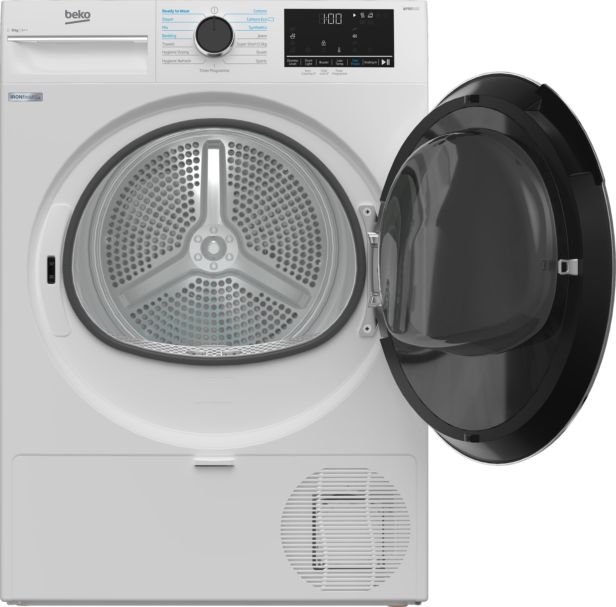 Beko 9kg Heat Pump Dryer with IronFinish™ | B5T4923NIW