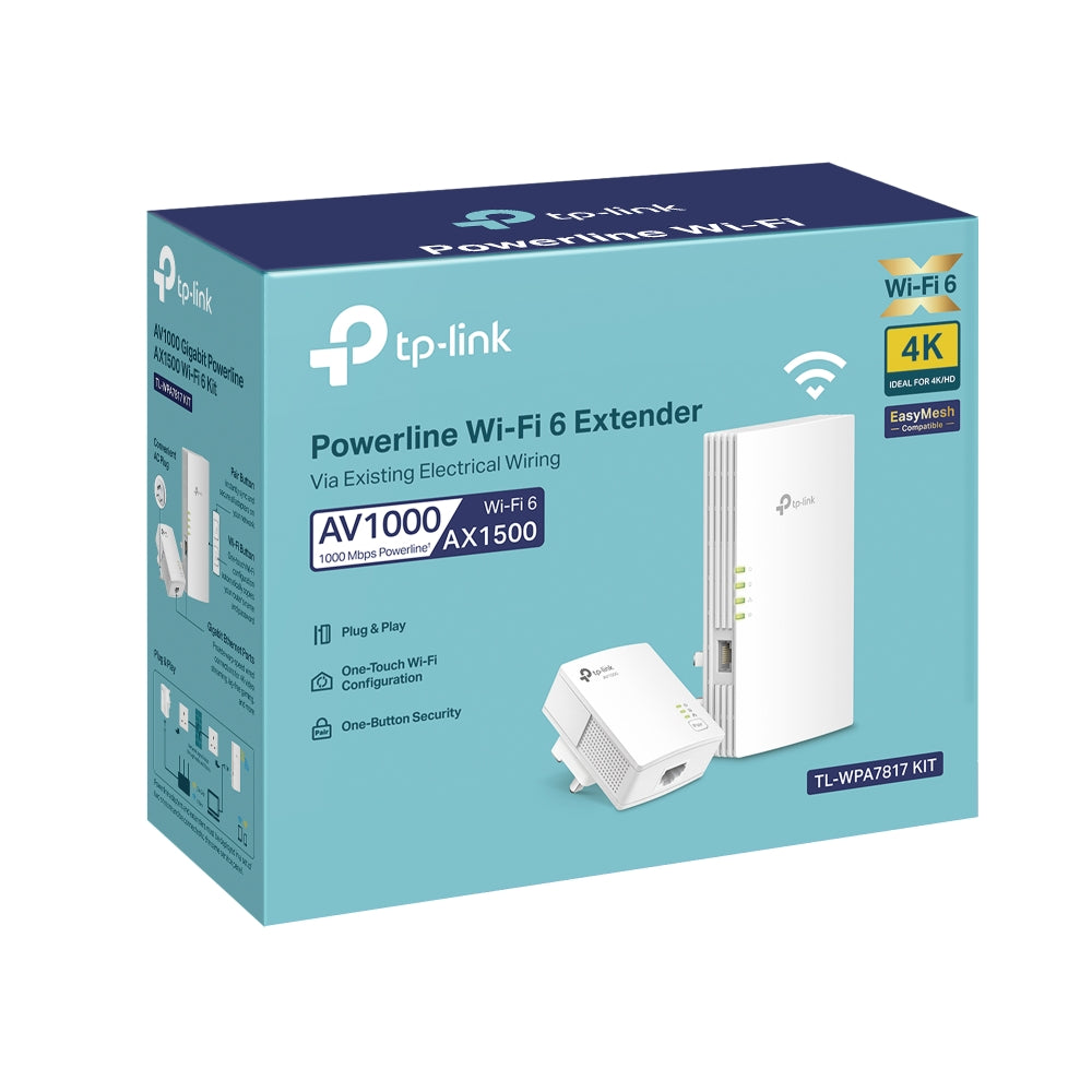 TP-Link TL-WPA7817 AV1000 AX1500 Wi-Fi 6 Powerline Kit - WPA7817KIT | Lally's Electrical Dundalk - image 3