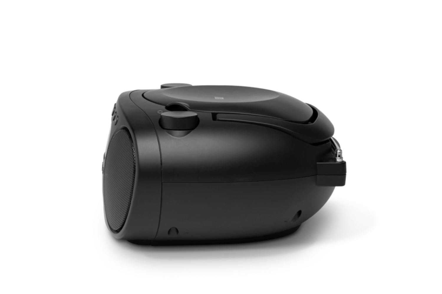 Roberts Zoombox FM/AM Boombox with CD Player — Black