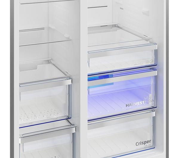 Beko ASP352VPX 571 L American-Style Fridge Freezer (Brushed Steel)