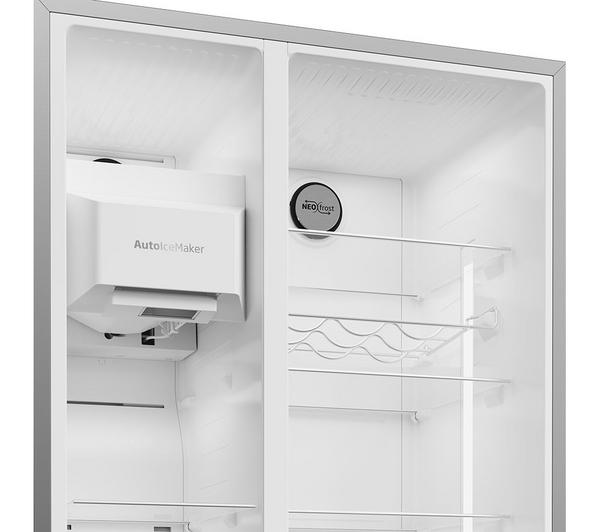 Beko ASP352VPX 571 L American-Style Fridge Freezer (Brushed Steel)