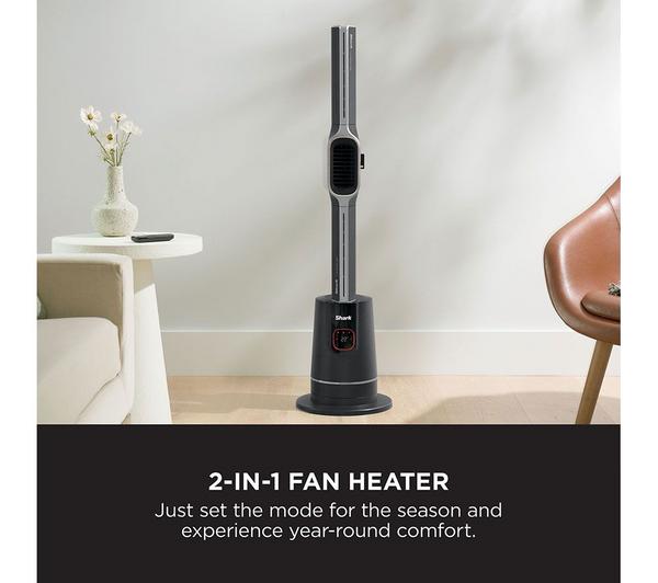 Shark TurboBlade Cool + Heat Bladeless Fan & Heater – Black | TH200UK