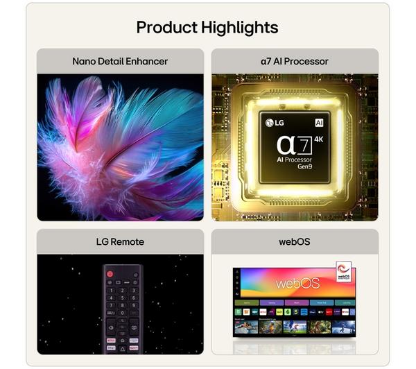 LG NANO NU85 43" 4K UHD AI Smart TV | 43NU850B6LA