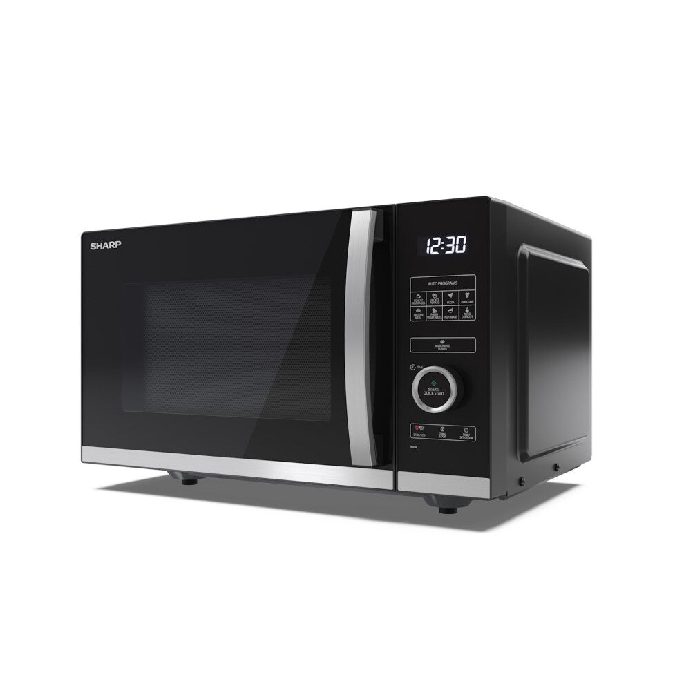 Sharp YC-QS254AU-B 25L Flatbed Microwave Black view 4