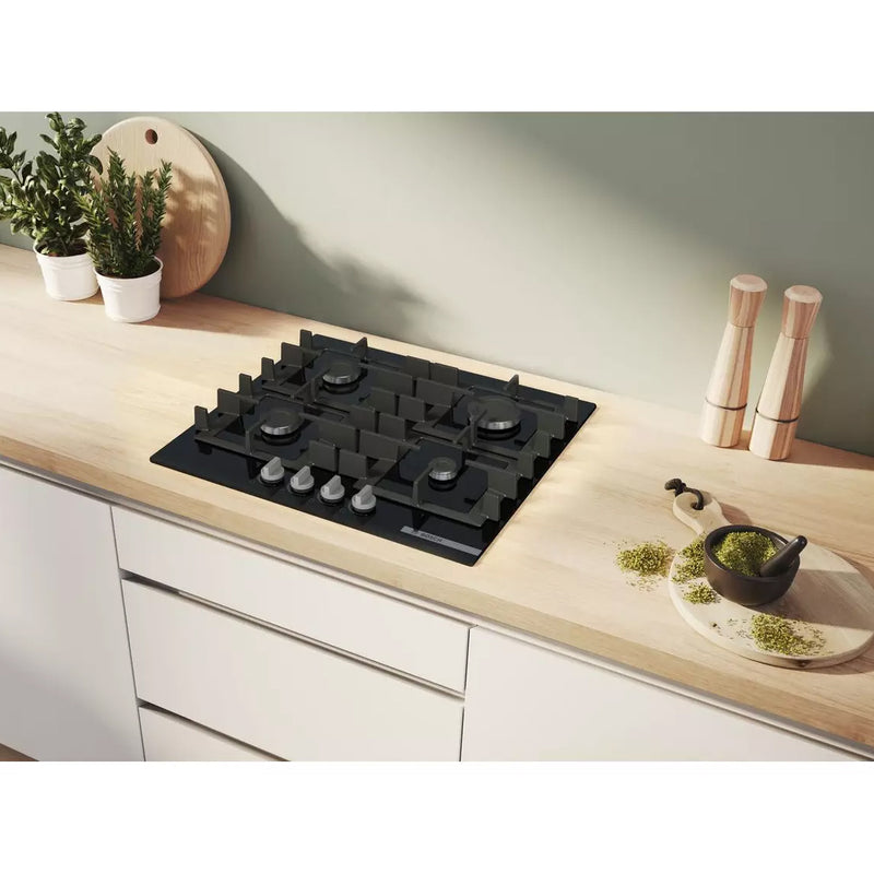 Bosch PNP6B6K40 Series 4 60 cm Gas Hob (Black)