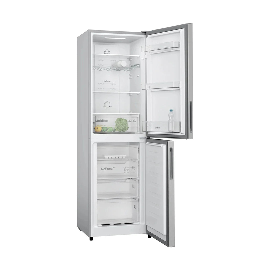 Bosch Series 2 Total No Frost Free-standing fridge-freezer Stainless Steel | KGN27NLEAG Bosch Fridge Freezer Lallys Electrical Ireland