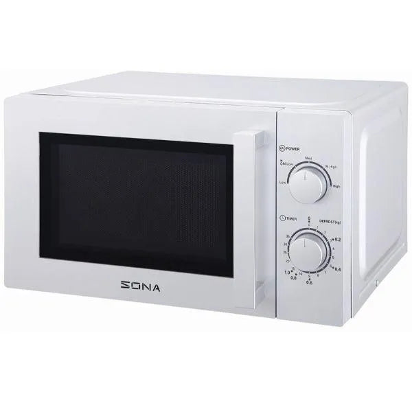 Sona 20 Litre 700W Manual Microwave - White - 980610 | Lally's Electrical Dundalk