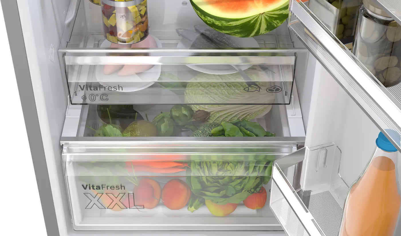 Bosch KGN362LDFG Series 4 Freestanding 60 cm Fridge-Freezer (218 L/103 L No Frost)