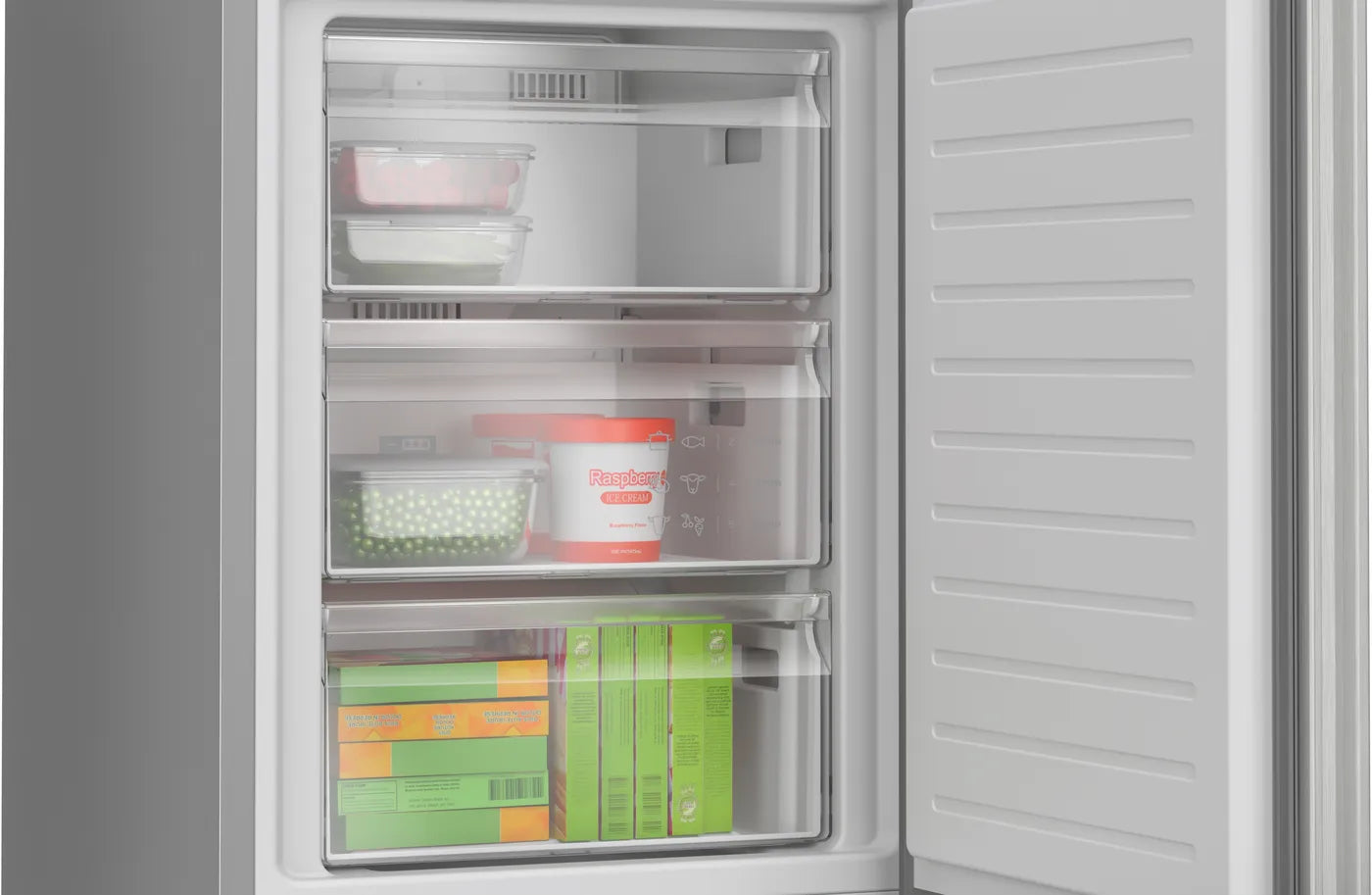 Bosch KGN362LDFG Series 4 Freestanding 60 cm Fridge-Freezer (218 L/103 L No Frost)