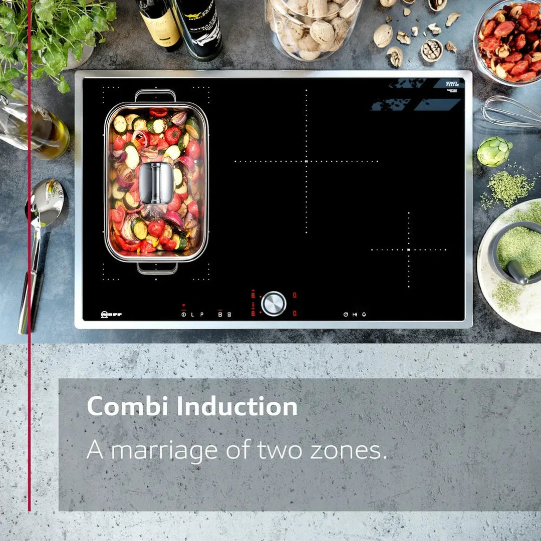 Neff N 70 Induction hob 80 cm Black | T58FHW1L0 NEFF Hob Lallys Electrical Ireland