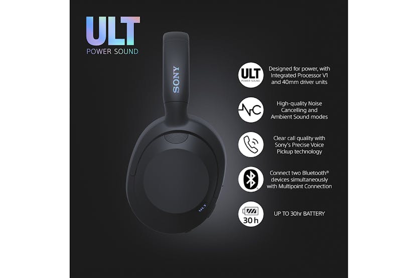 Sony WH-ULT900N Wireless Noise-Cancelling Over-Ear Headphones (Black)