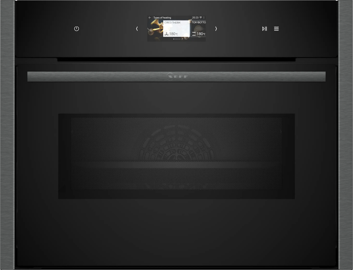 NEFF N90 Built-in Compact Oven with Microwave - Graphite-Grey - C24MS31G0B | Lally's Electrical Dundalk