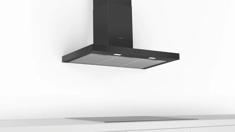 Bosch DWB96BC60B Series 2 90 cm Wall-Mounted Chimney Cooker Hood (Black)