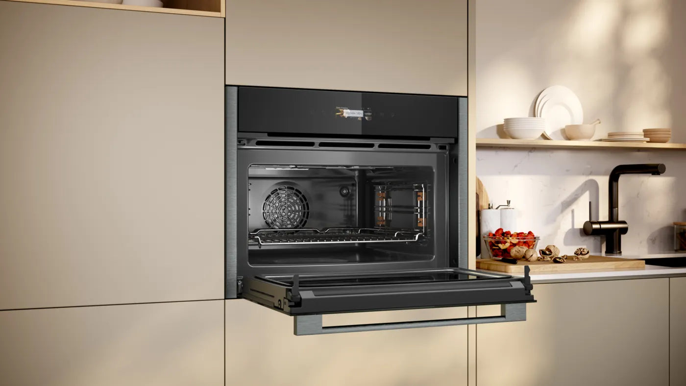 NEFF C24MR21G0B Built-in Compact Oven with Microwave Function (45 L, Graphite-Grey)