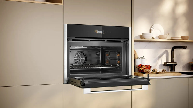 NEFF C24MR21N0B N 70 Built-in Compact Oven with Microwave Function (45 L, Stainless Steel)