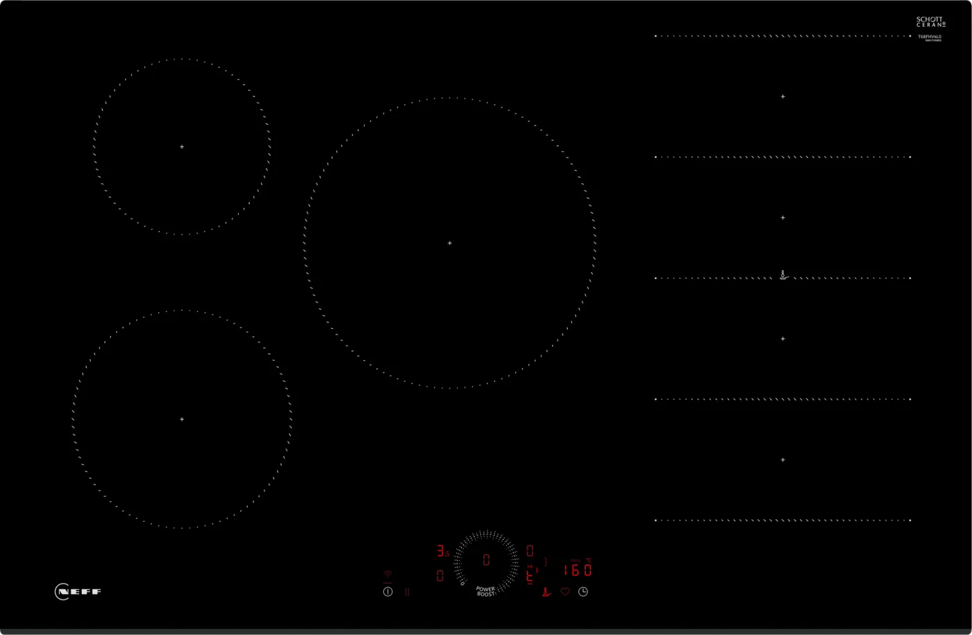 Neff N70 T68FHV4L0 80 cm Flex Induction Hob (Black)