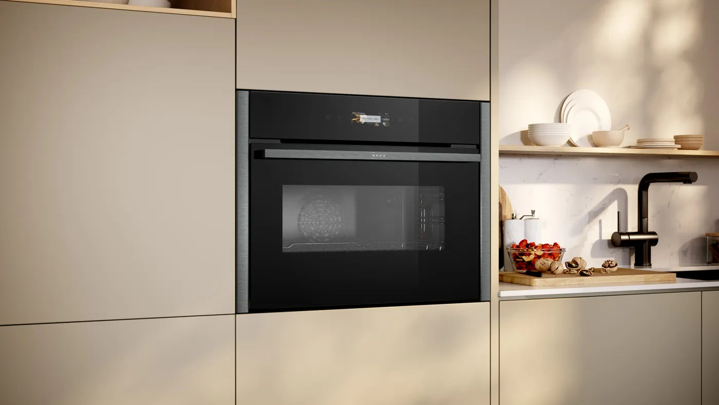 NEFF C24MR21G0B Built-in Compact Oven with Microwave Function (45 L, Graphite-Grey)