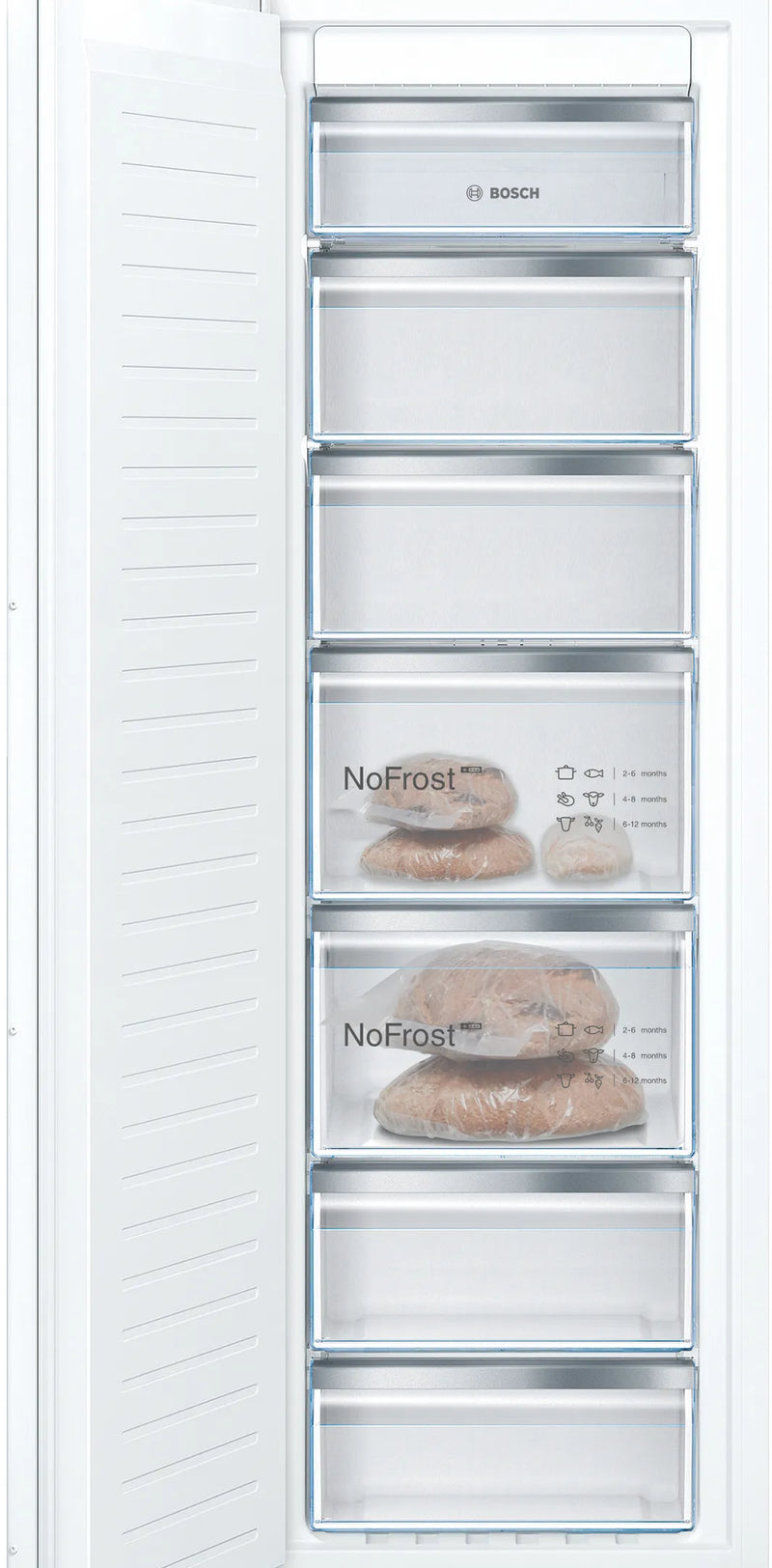 Bosch GIN81VEE0G Series 4 Integrated Tall Freezer (212 L, No Frost)