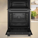 Neff N50 59.4cm Built-In Electric Double Oven – Stainless Steel | U1ACE2AN3B NEFF Oven Lallys Electrical Ireland