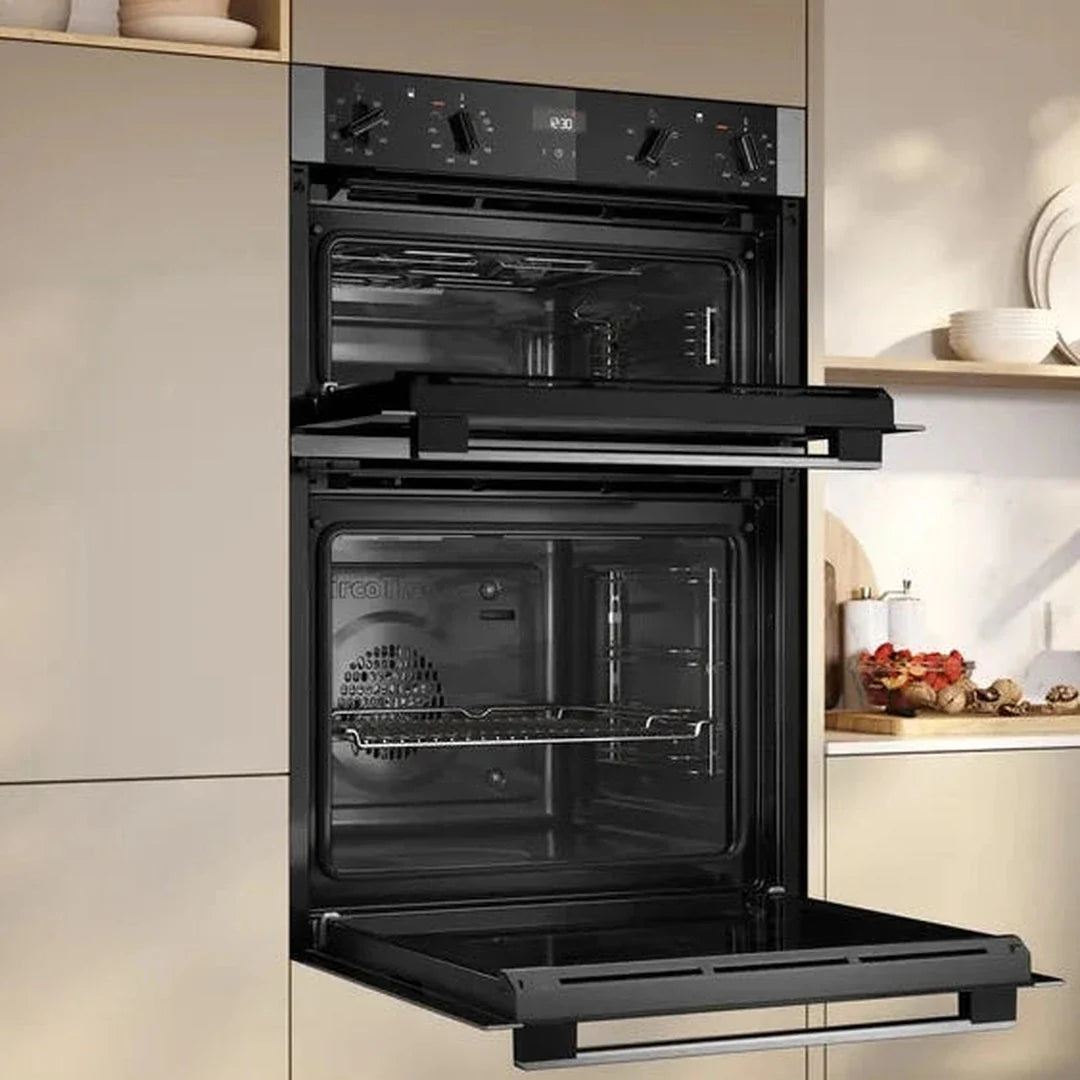 Neff N50 59.4cm Built-In Electric Double Oven – Stainless Steel | U1ACE2AN3B NEFF Oven Lallys Electrical Ireland