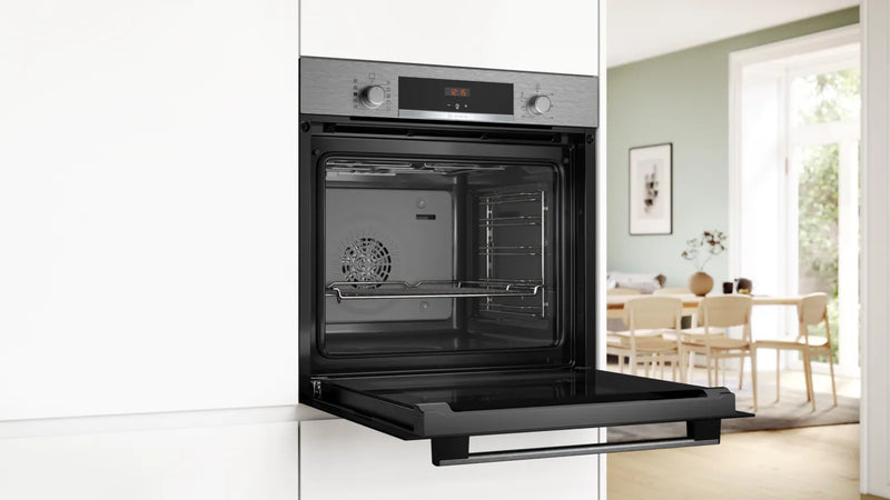 Bosch HQA534BS3B Series 4 Built-in Electric Single Oven (71 L, Stainless Steel)