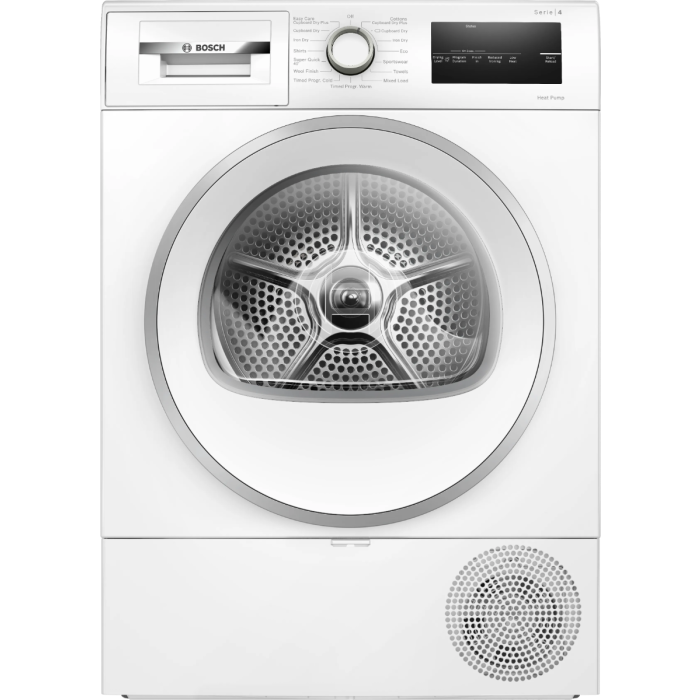 Bosch Series 4 WTH85224GB 8 kg Heat Pump Tumble Dryer (White)