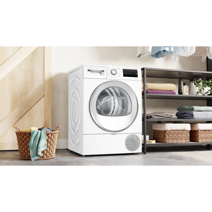 Bosch Series 4 WTH85224GB 8 kg Heat Pump Tumble Dryer (White)