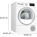 Bosch Series 4 WTH85224GB 8 kg Heat Pump Tumble Dryer (White)