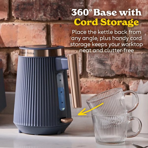 Russell Hobbs Bronte Kettle 1.7 Litre - Soft Navy - 26752 | Lally's Electrical Dundalk - image 3