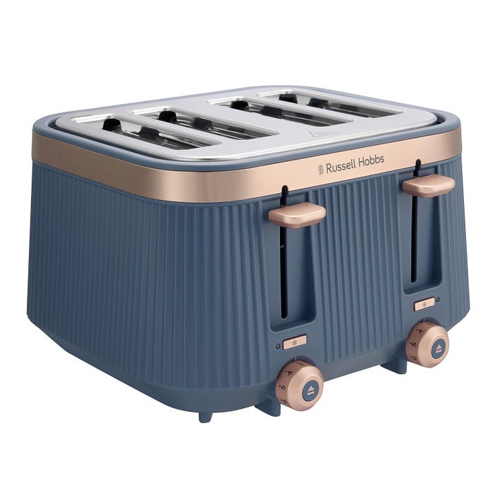 Russell Hobbs Bronte 4 Slice Toaster - Soft Navy - 26772 | Lally's Electrical Dundalk