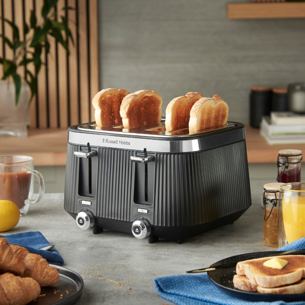 Russell Hobbs Brontë 4-Slice Toaster Matte Black | 26770 view 5