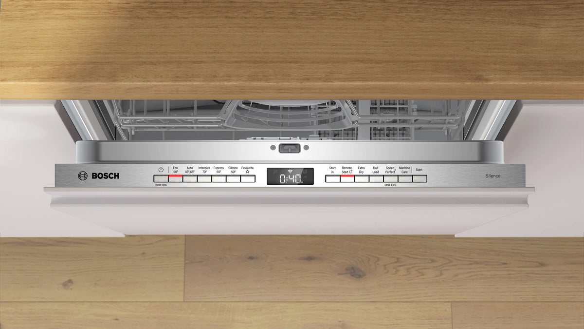 Bosch Series 4, 13 Place Fully Integrated Dishwasher with Vario Hinge - SMH4HTX11G Lally's Electrical Dundalk