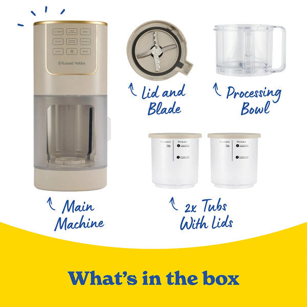 Russell Hobbs Chilluxe Ice Cream Maker - Stone - 28750 | Lally's Electrical Dundalk - image 3